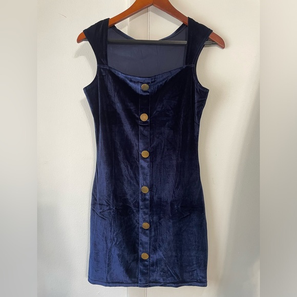 NWT DOCELLE Pencil dress, mini dress women blue, ELASTICIZED Size XL - Picture 12 of 15